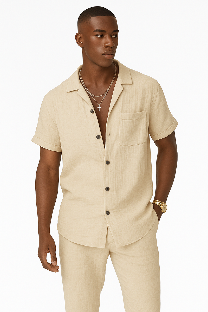 Herren Leinen-Set Sommer Zweiteilig Bequem & Elegant – Clemens