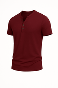 Slim Fit Herren-Jerseyhemd mit Vintage-Look – Farlino