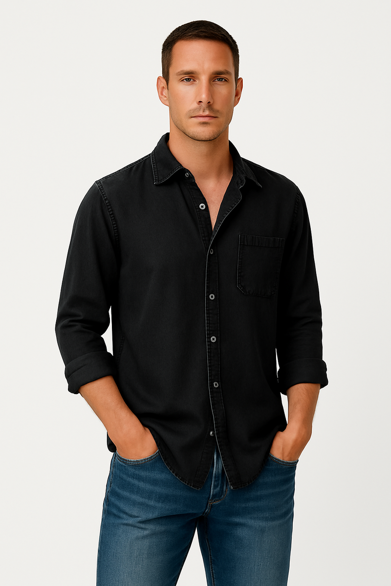 Jeanshemd für Herren mit Slim-Fit und Stil – Lukas