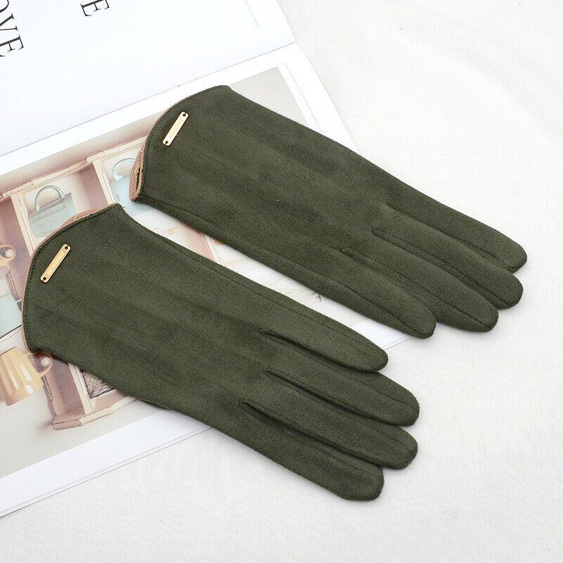 Wildlederhandschuhe mit Kaschmirfutter für Damen – Sophie
