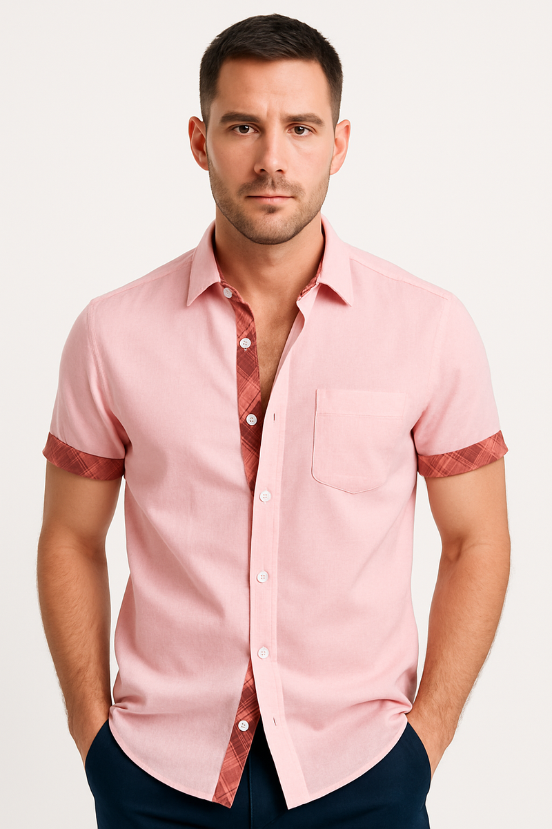 Herren Leinenhemd Sommer Blau Atmungsaktiv – Merivo