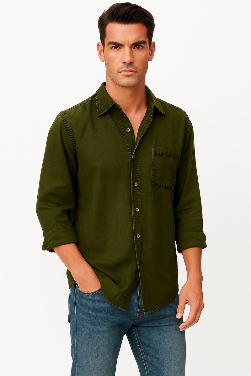 Jeanshemd für Herren mit Slim-Fit und Stil – Lukas