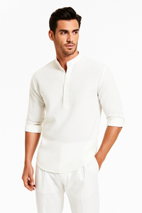 Herrenhemd Sommer Slim Fit Atmungsaktiv Elegant – Lennaro