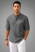 Herren Sommerhemd Slim Fit Baumwolle Atmungsaktiv – Reinhard