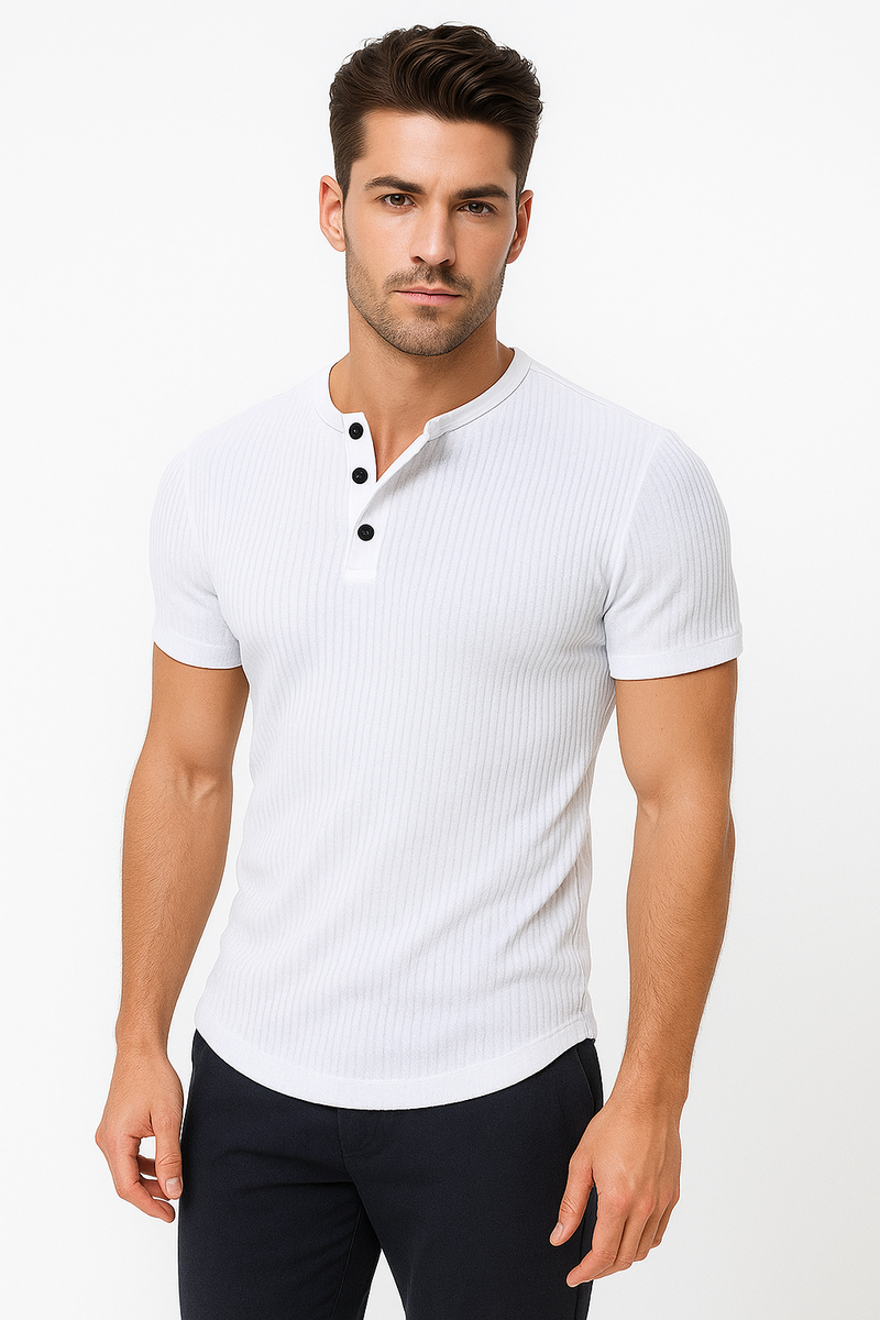 Henley-Shirt für Herren – Kurzarm, Sommer, Bequem & Elegant | Hansel