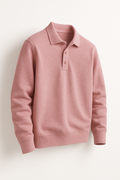 Langarm-Poloshirt für Herren mit weichem Stoff – Kai