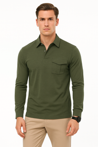 Lässiges Trachten-Poloshirt mit Knopfleiste – Markus