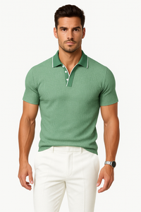 Klassisches Herren-Polohemd mit Stretch-Komfort – Elvoro