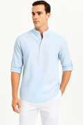 Herrenhemd Sommer Slim Fit Atmungsaktiv Elegant – Lennaro
