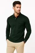 Lässiges Trachten-Poloshirt mit Knopfleiste – Markus