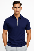 Modisches Herren-Poloshirt mit Reißverschluss – Nico
