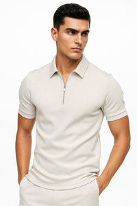 Poloshirt Herren mit Reißverschluss – Klassisch, Elegant, Freizeit – Tom