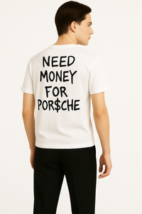Lässiges Freizeit-T-Shirt mit Statement-Rückendruck – Tom
