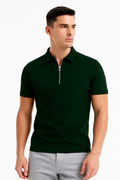 Modisches Herren-Poloshirt mit Reißverschluss – Nico
