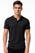 Slim Fit Herren-Jerseyhemd mit Vintage-Look – Farlino
