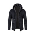 Herren Strickjacke Winter Warm Kapuze Baumwolle – Tavion