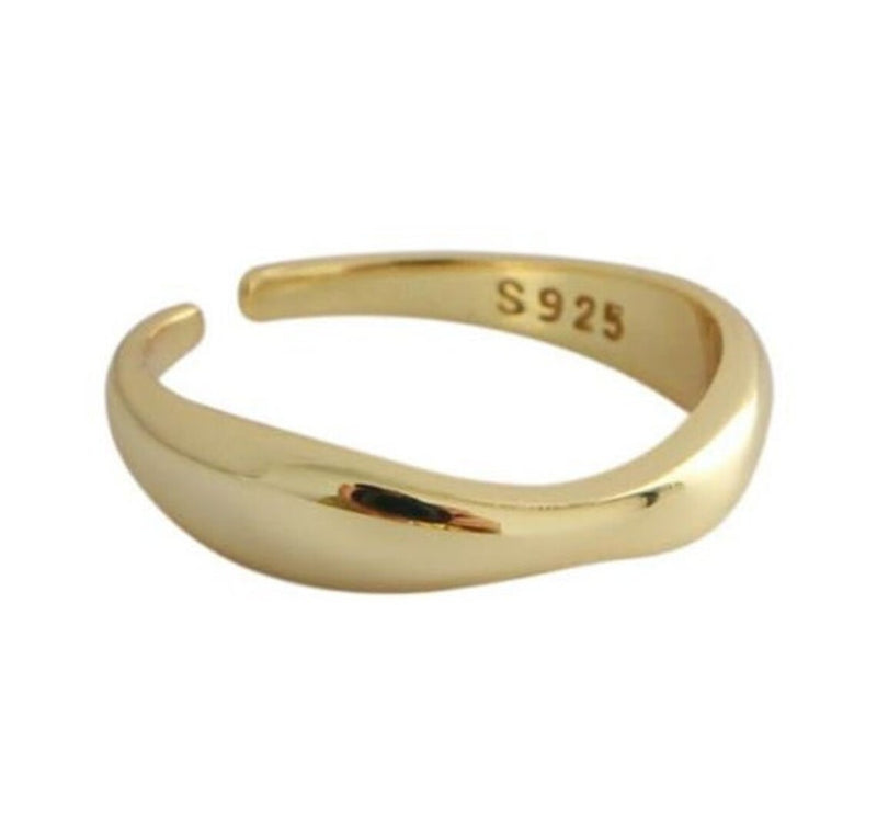 Silber Wellenring für Damen – Sophia