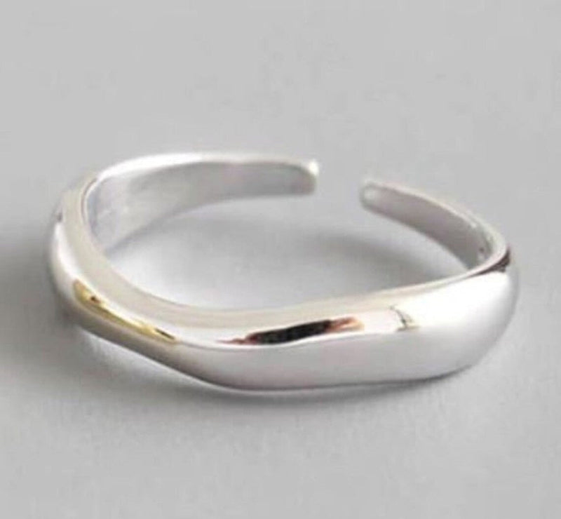 Silber Wellenring für Damen – Sophia
