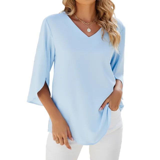 Bluse Damen Locker Sommer Bequem Elegant – Alina