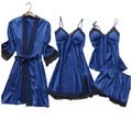 Satin Nachthemd Set mit Spitze für Damen – Isabella