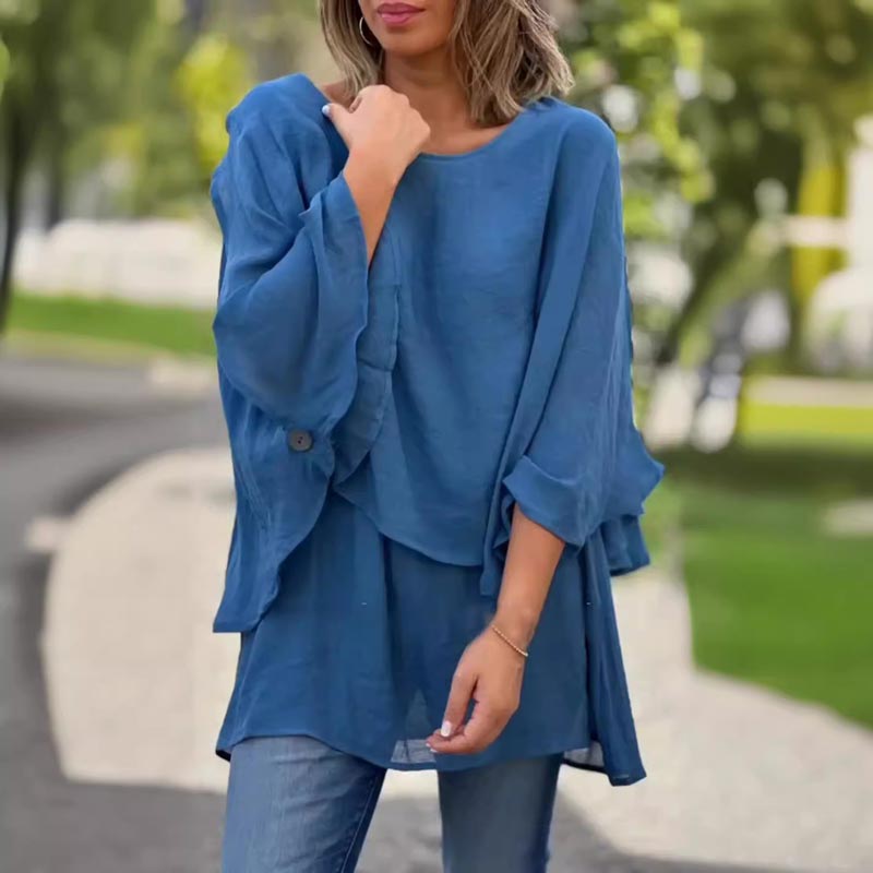 Bluse Damen Luftig Locker Lässig Elegant – Nora