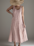 Ärmelloses Maxikleid Damen elegant dehnbar – Hazel