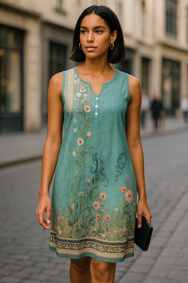 Luftiges Sommerkleid mit floralem Muster – Emilia