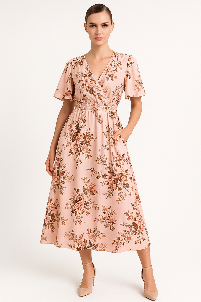 Luftiges Boho Chiffon-Kleid in Übergröße – Leonie