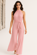 Ärmelloser Damen Overall mit weitem Bein – Lina