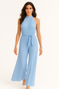 Ärmelloser Damen Overall mit weitem Bein – Lina