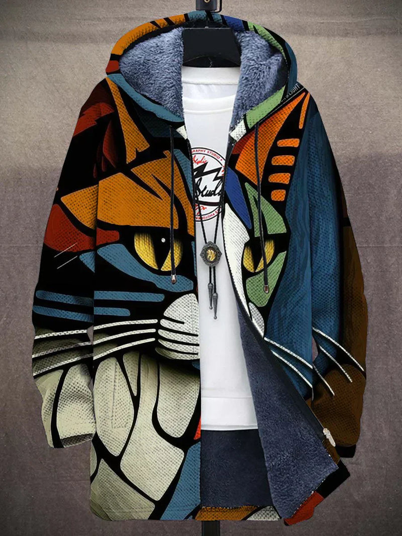 Damen Jacke Künstlerischer Print Bequem Modisch Vielseitig - Nora