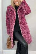 Damen Wintermantel mit Leopardenmuster – Serelina