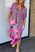 Damen Kleid Leopard Muster Sommer Chic – Emily