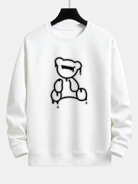 Damen Sweatshirt mit Bären-Design und Komfort – Bear