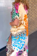 Damen Kleid Leopard Muster Sommer Chic – Emily