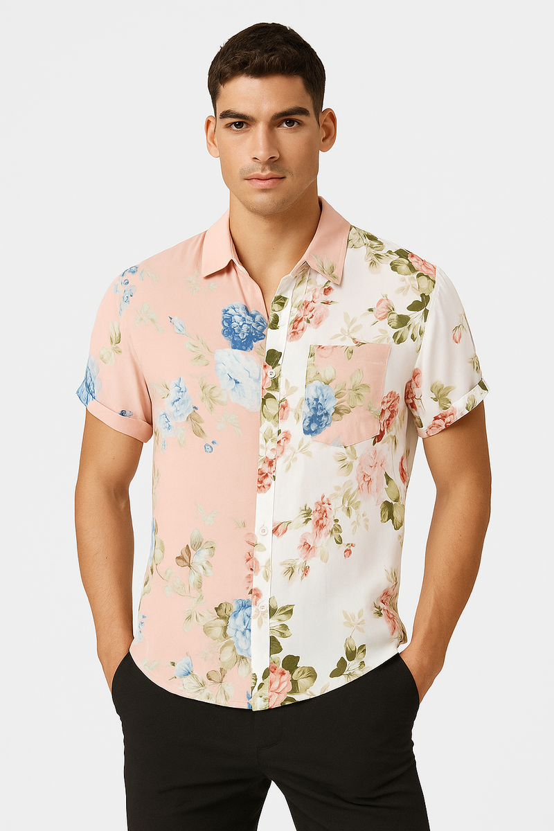 Leichtes Freizeit-Hawaiihemd für Herren Sommer – LeoTex