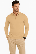 Langarm-Poloshirt Herren – Stilvoll & Bequem für den Alltag – Gideon