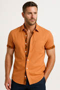 Herren Leinenhemd Sommer Blau Atmungsaktiv – Merivo