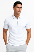 Modisches Herren-Poloshirt mit Reißverschluss – Nico