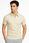 Modisches Herren-Poloshirt mit Reißverschluss – Nico