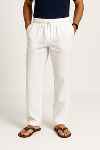 Leinenhose Herren Weit Sommerlook Atmungsaktiv – David