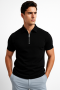 Modisches Herren-Poloshirt mit Reißverschluss – Nico