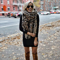 XL-Wollschal mit Leopardenmuster – warm & stylisch – Alessia