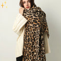 XL-Wollschal mit Leopardenmuster – warm & stylisch – Alessia