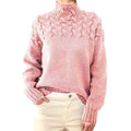 Damen Strickpullover elegant warm weich geschnitten – Callie