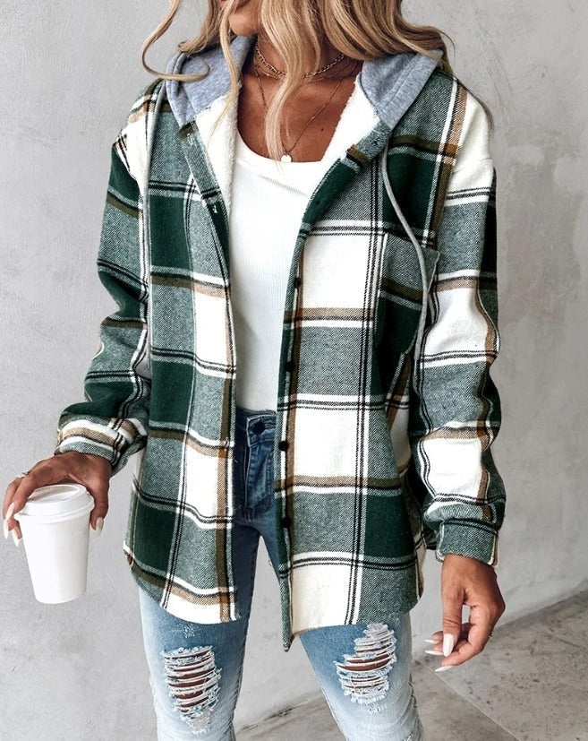 Gemütlicher Hoodie mit Kapuze und Muster – Susanne