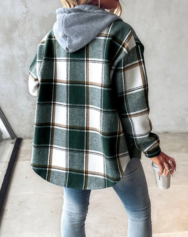 Gemütlicher Hoodie mit Kapuze und Muster – Susanne