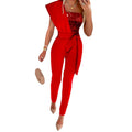 Festlicher Jumpsuit Damen Elegant One-Shoulder Figurbetont - Laura