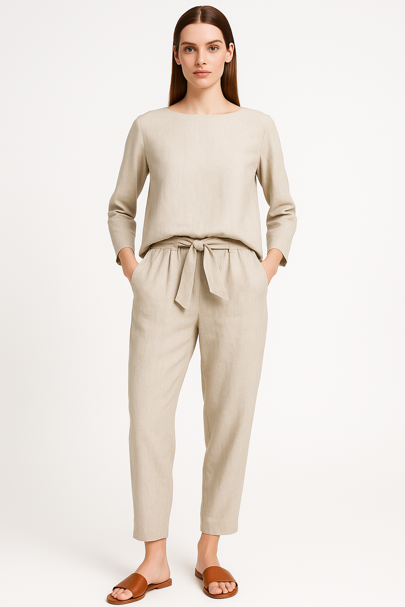 Elegantes Leinen-Set für Damen – Sofia