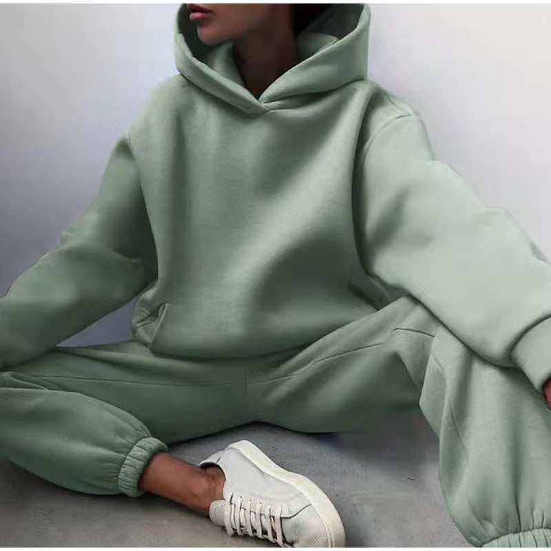 Warmer Oversize-Jogginganzug mit Kapuze für Damen – Mira